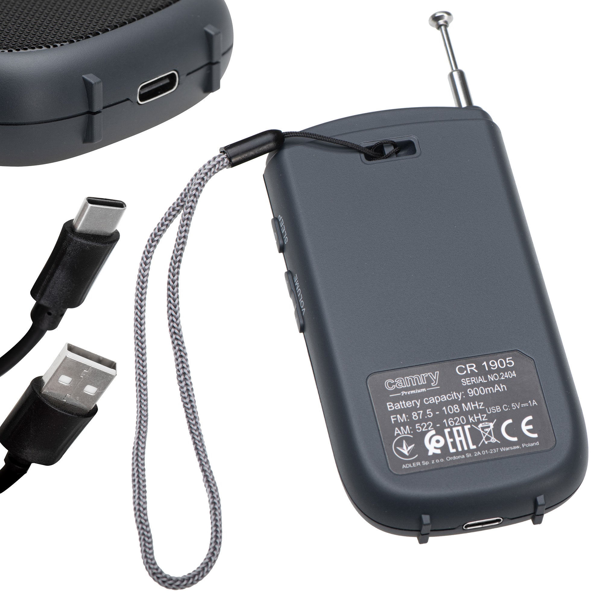 Prijenosni mini radio USB Camry CR1905