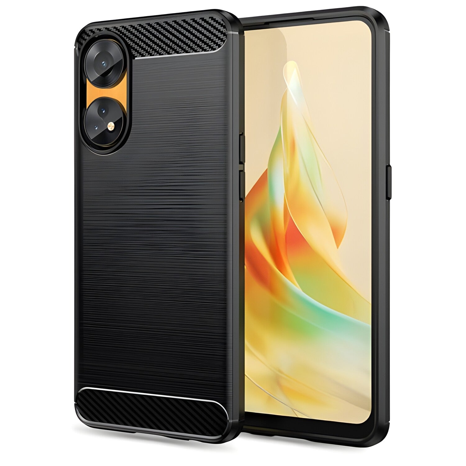 Futrola Carbon Shield TPU za Oppo Reno8 T 5G - Crna KP29578