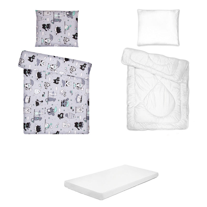 Posteljina set 5 elemenata za krevet 180x80 cm uzorak-31