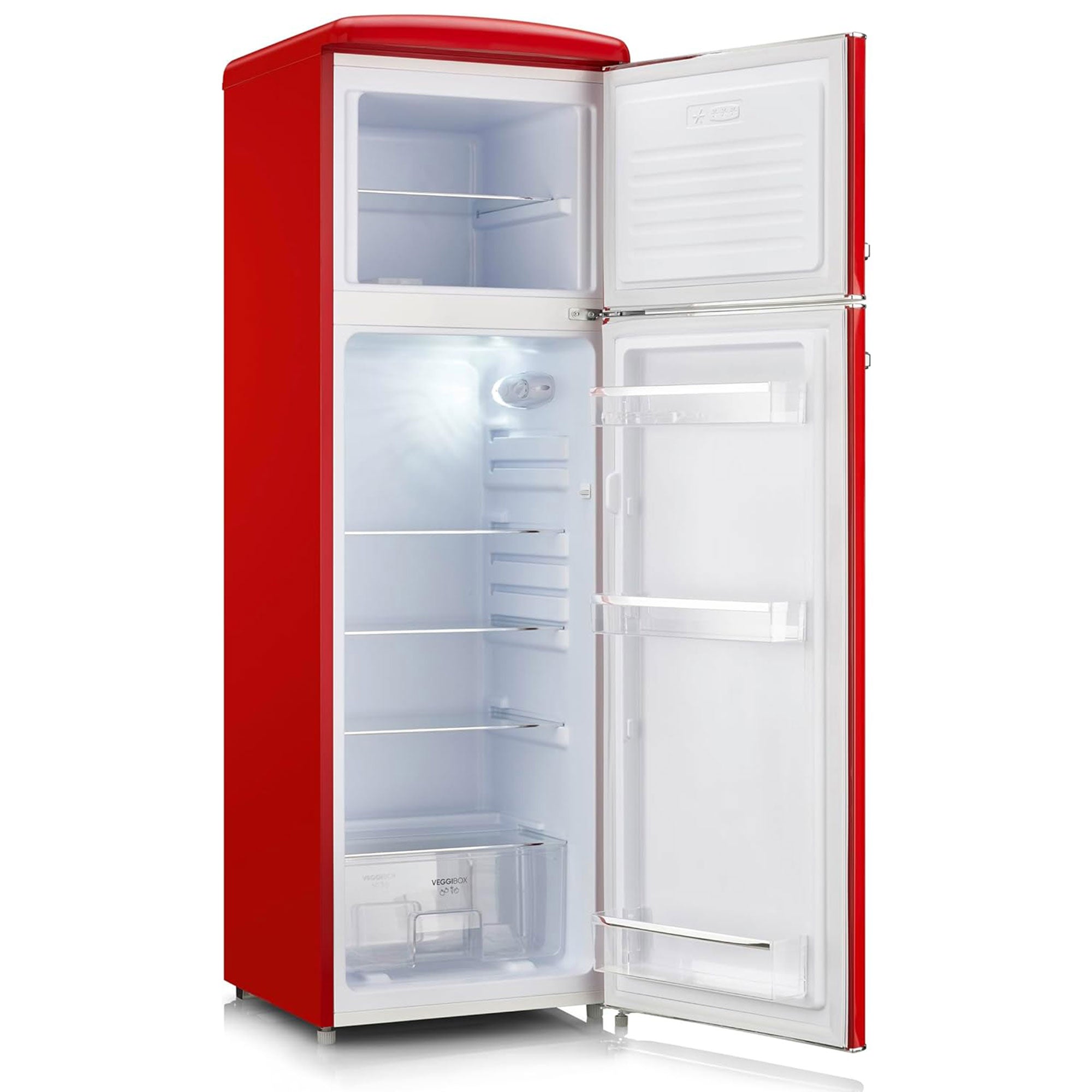 Severin Retro samostojeći hladnjak, crveni, 246 L, RKG 8983