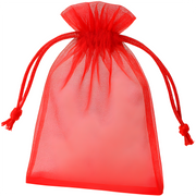 Poklon organza vrećica - Crvena / 7x9cm / 10kom KP38482