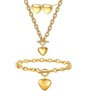 Set Simple Heart - Zlatna KP34206