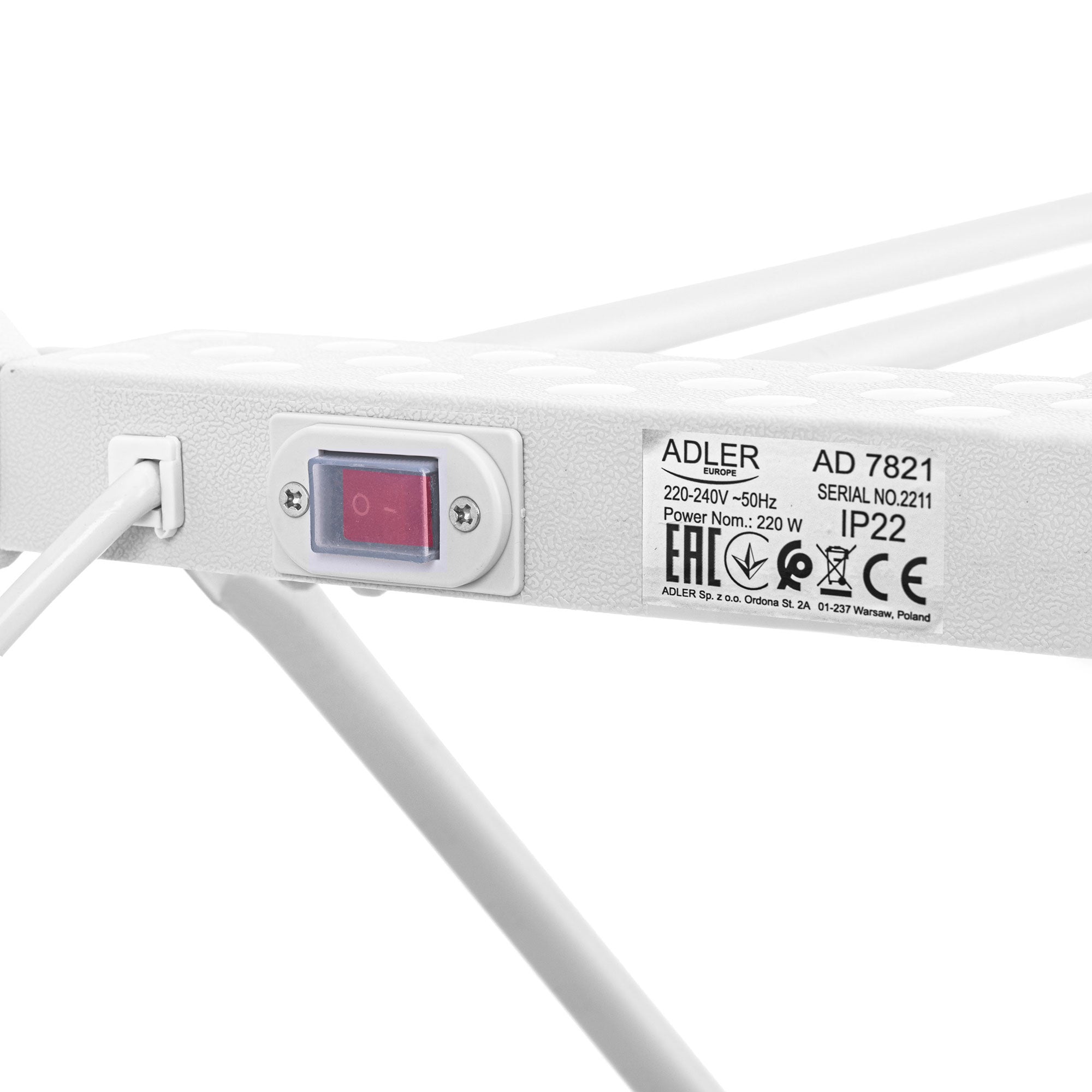 Sklopivi električni stalak za sušenje rublja Adler AD7821