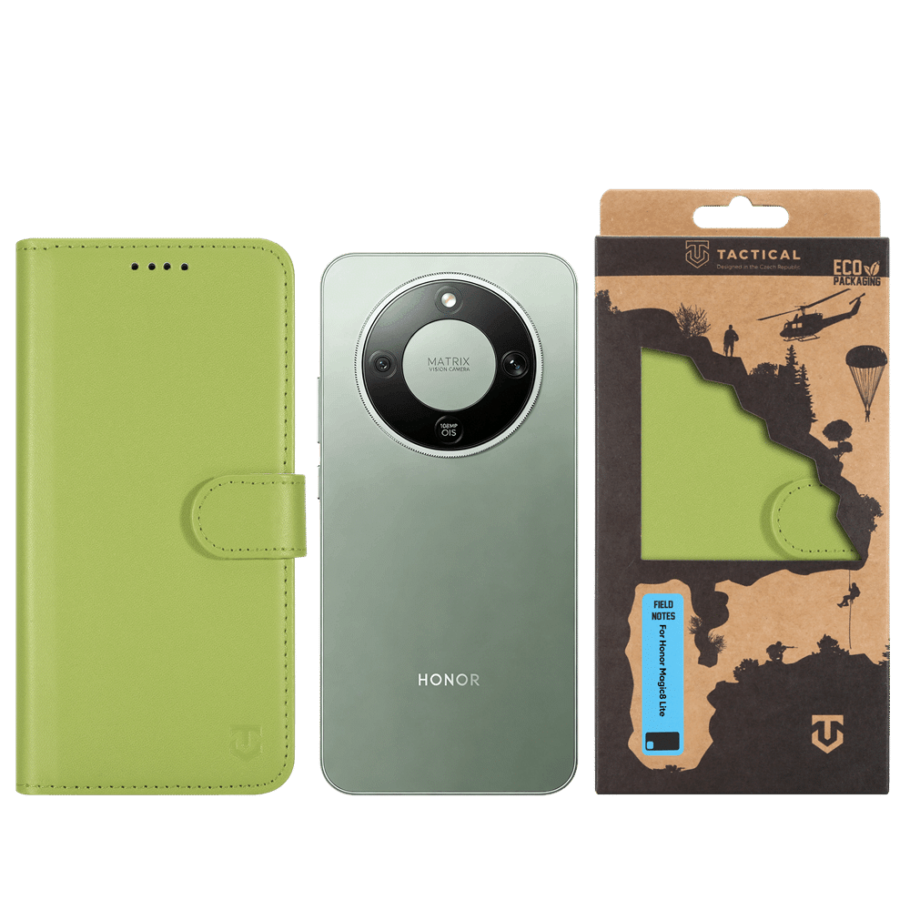 Tactical Field preklopna maska za Honor Magic8 Lite - zelena