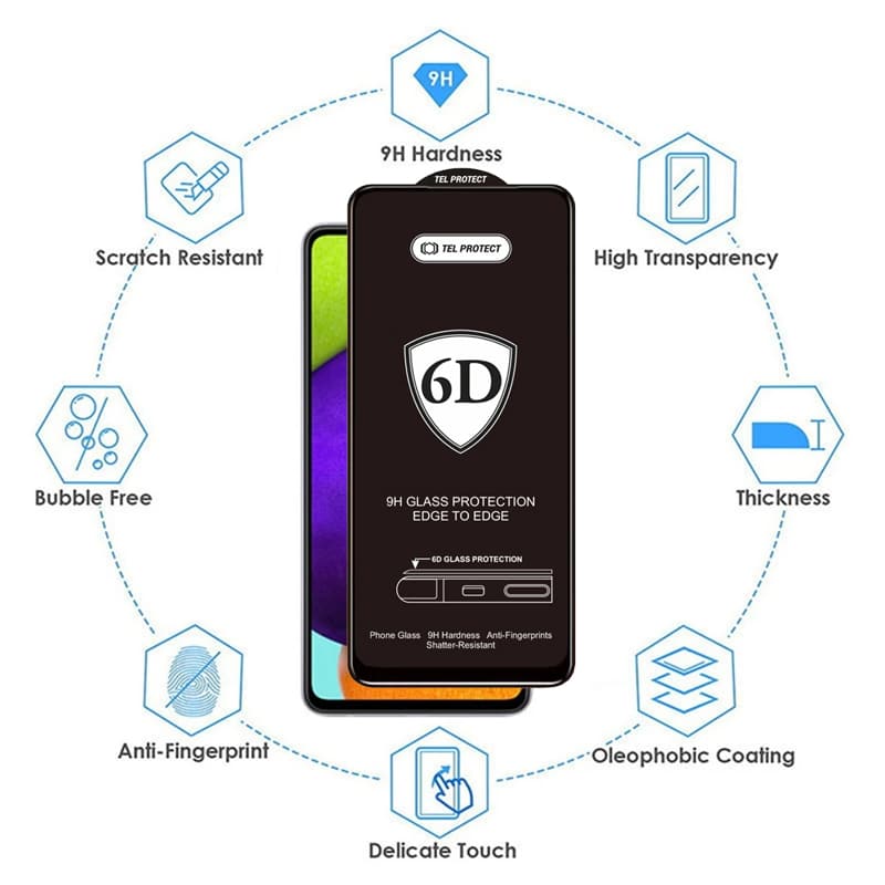 FULL GLUE 6D KALJENO STAKLO ZA SAMSUNG GALAXY A24 4G/A25 5G BLACK