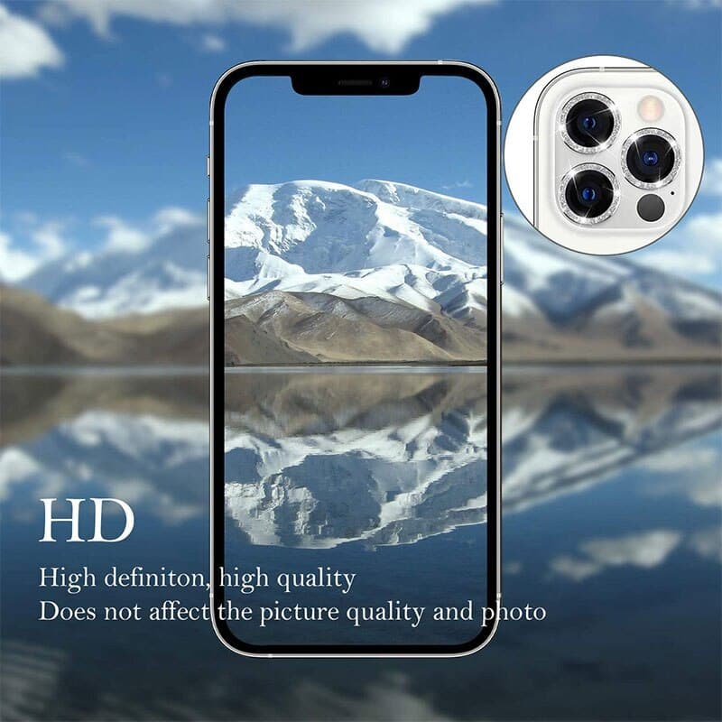 KALJENO STAKLO HARD DIAMOND ZA FOTOAPARAT (OBJEKTIV) ZA IPHONE 15/15 PLUS BLACK (LEĆE 2 KOMADA)