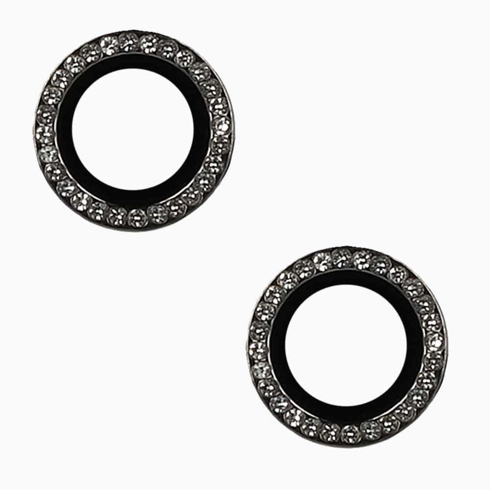KALJENO STAKLO HARD DIAMOND ZA FOTOAPARAT (OBJEKTIV) ZA IPHONE 15/15 PLUS BLACK (LEĆE 2 KOMADA)