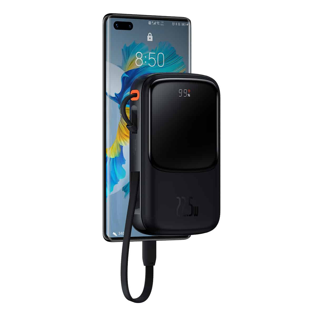BASEUS POWER BANK 10000MAH QPOW PRO - USB + TYPE C - PD 22.5W SA KABELOM TYPE C (PPQD060101) CRNI