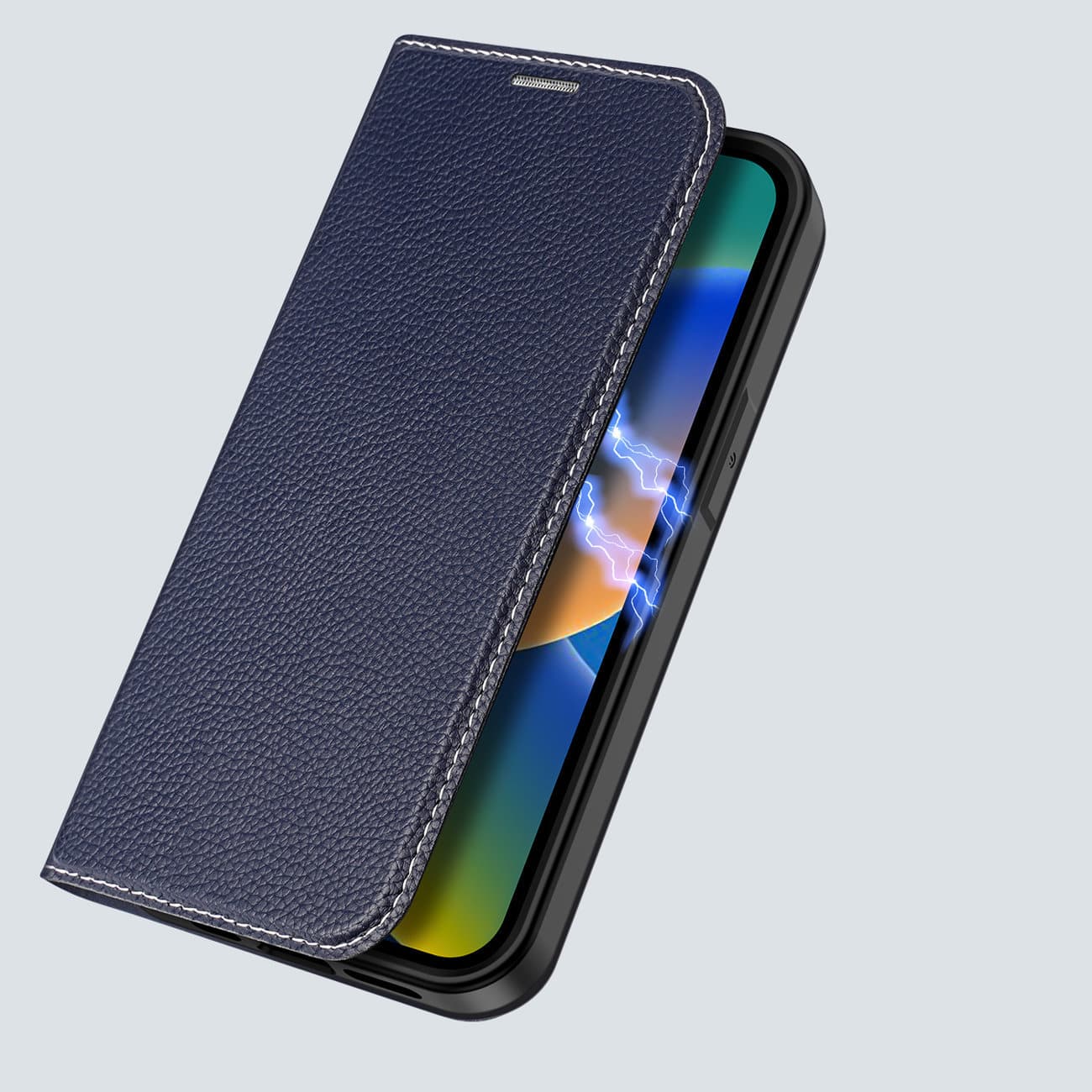 DUX DUCIS Skin X2 – preklopna torbica za iPhone 14 Pro - plava
