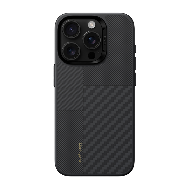 Benks Montage Magnetic Armor Pro Kevlar maska s metalnim okvirom za iPhone 16 Pro crna