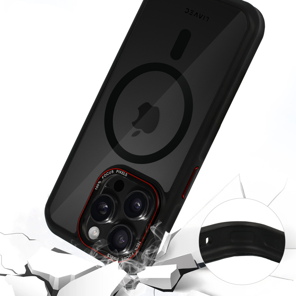 Liavec Hybrid Smoke Magsafe maska za iPhone 15 Pro
