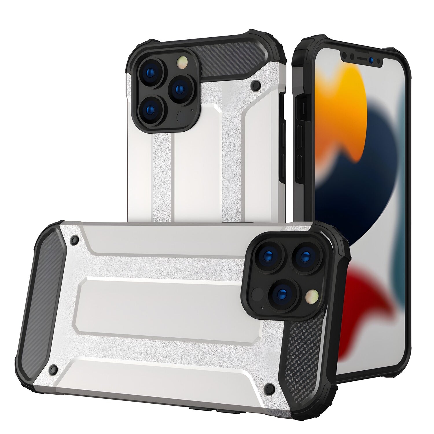 Futrola Hybrid Armor za Samsung Galaxy A52/Galaxy A52s - Srebrna KP40565