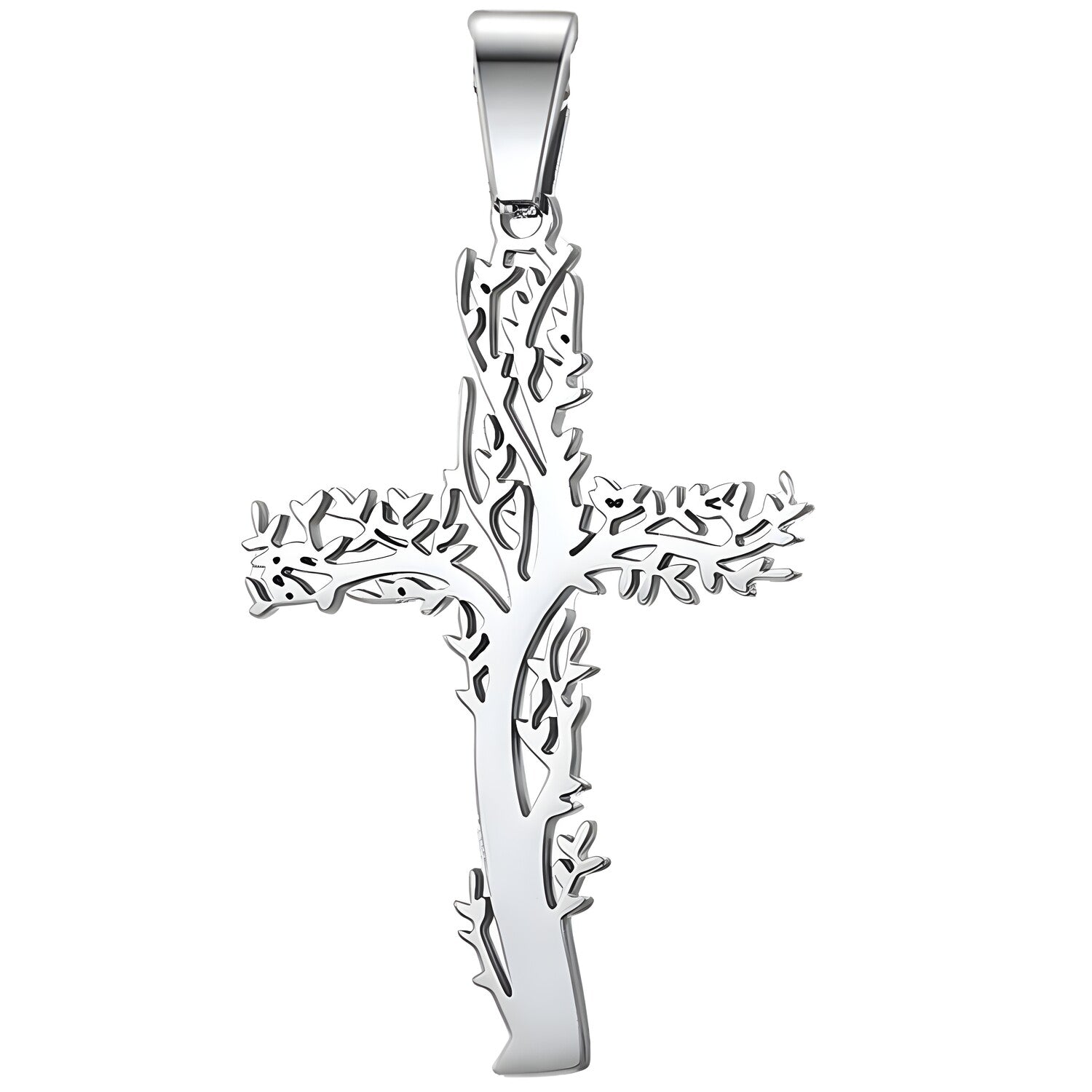 Privjesak na lančiću Tree Cross - Srebrna KP34145
