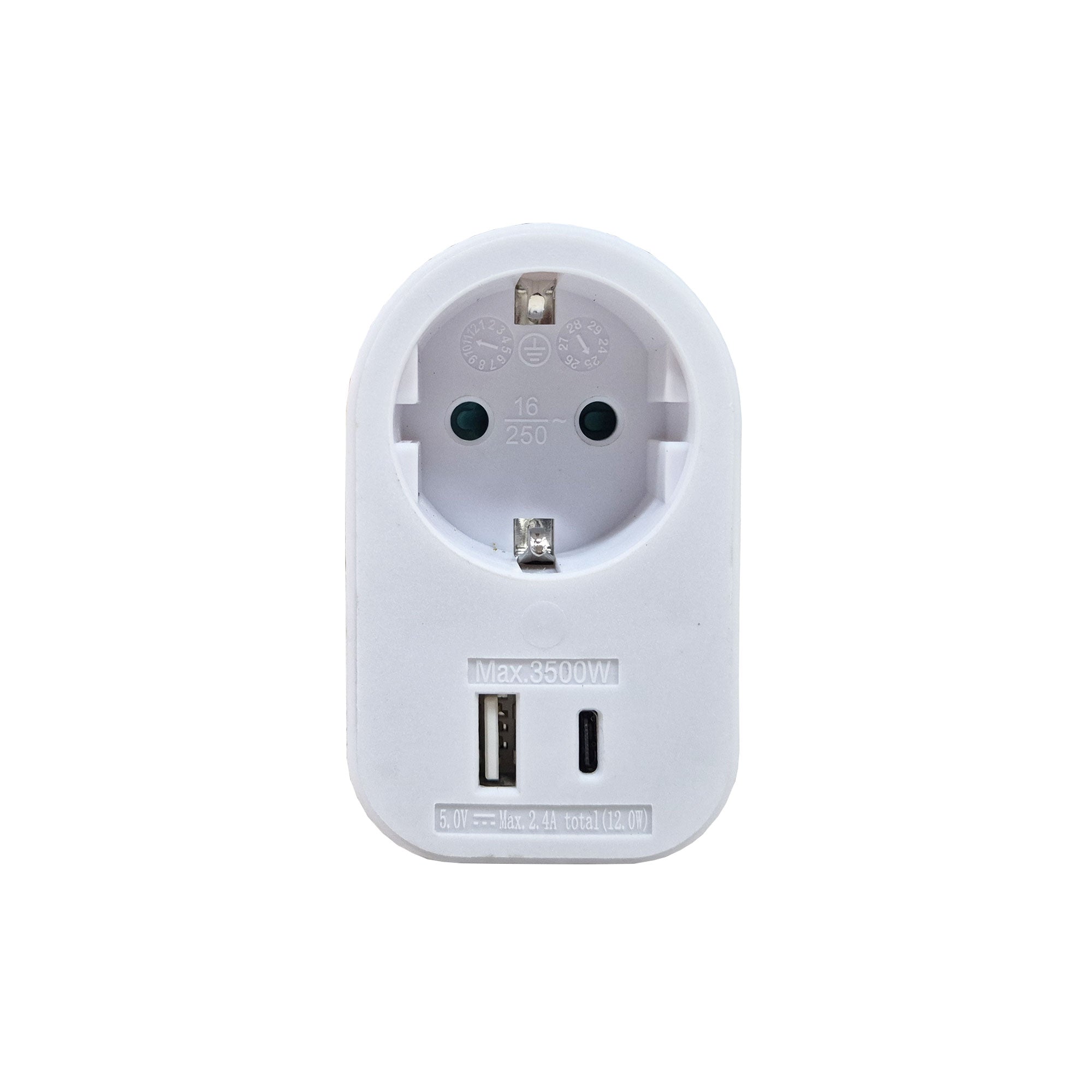 Utikač šuko USB A/C GA01/01UC