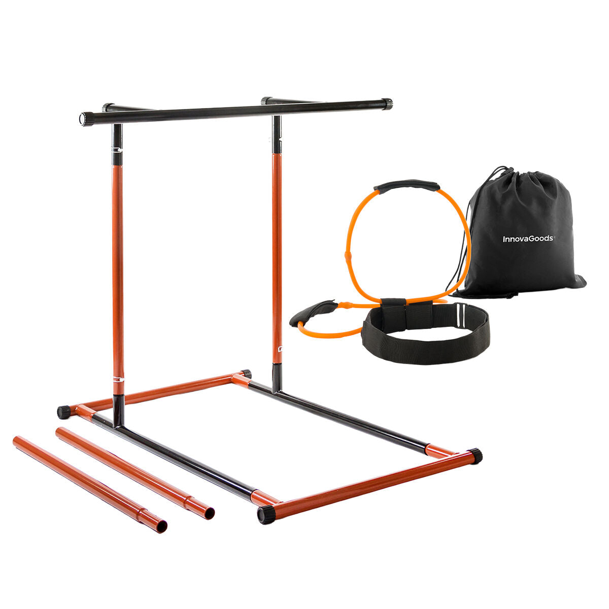 Set Stanica za Zgibove i Pojas s Otpornim Gumama za Gluteus + Vodič InnovaGoods