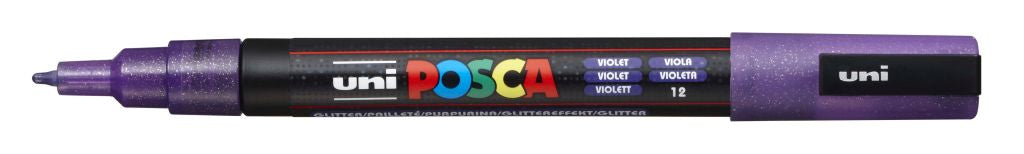 Marker Uni pc-3ml Posca bleščice vijolična