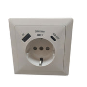 WLT 1238LT Utičnica shuko USB A+C